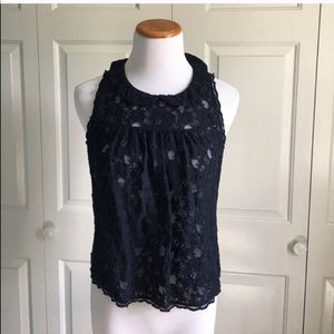 Abercrombie & Fitch Blue Lace Blouse — Like New